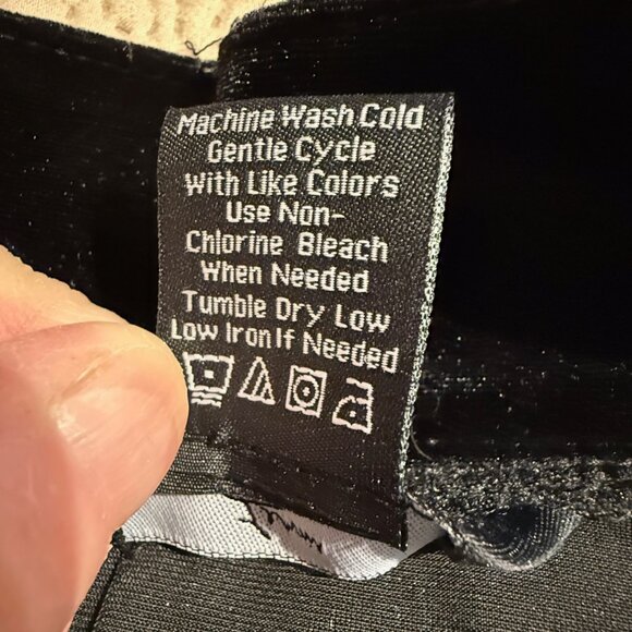 Lemmie for Nina Leonard 3/4 sleeve short velvet black bolero jacket: Size L - Picture 5 of 5